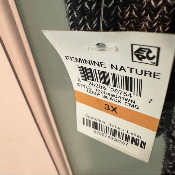 Macy’s Charter Club Womens Sweater 3X Gold Button Detail Cardigan Open F… - Picture 11 of 11